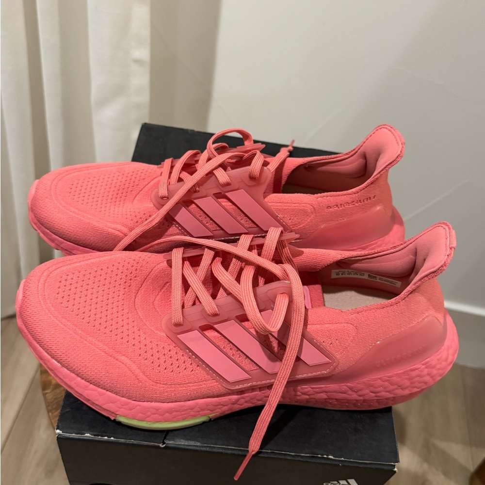 Adidas Ultraboost 21 Running Shoes Coral Pink Women’s 10 / Men’s 11